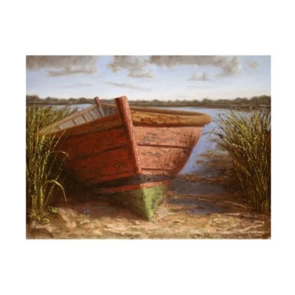 Karl Soderlund 'Nantucket Red' Canvas Art, 24x32, Trademark Fine Art, Mfr#: IC02443-C2432GG
